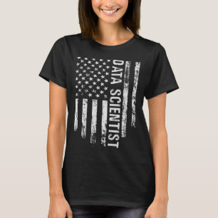 Datenforscher zum Gedenktag - patriotische usa-Fla T-Shirt