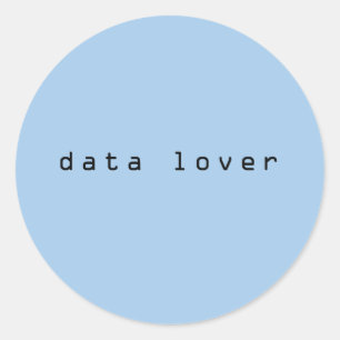 Datenfreund, I-Liebe Runder Aufkleber