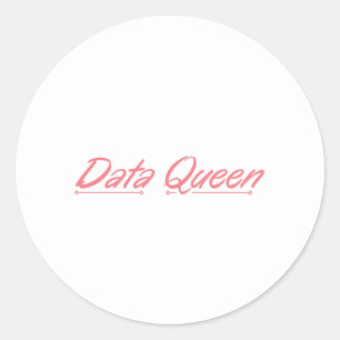 Datenqueen - Klassischer Rundaufkleber Runder Aufkleber
