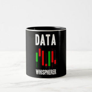 Datenquisperer-Datenanalyst Datenbestand Zweifarbige Tasse