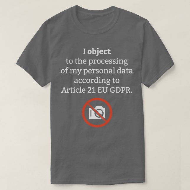 Datenschutz GDPR Jura T-Shirt (Design vorne)
