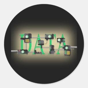 Datensicherheit Runder Aufkleber