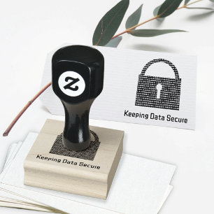Datensicherheitsmeldung und benutzerdefiniertes di gummistempel