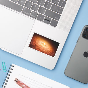 Datenträger von Material umgeben Star Fu Orionis. Aufkleber