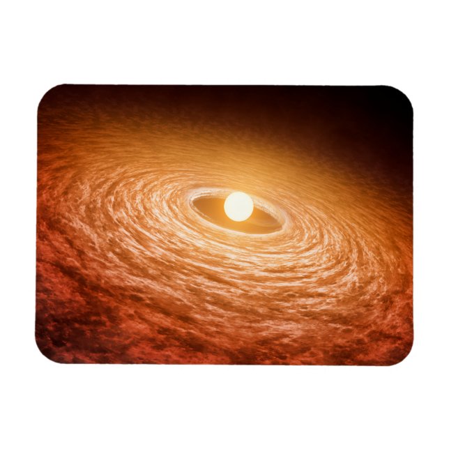 Datenträger von Material umgeben Star Fu Orionis. Magnet (Horizontal)
