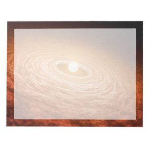 Datenträger von Material umgeben Star Fu Orionis. Notizblock