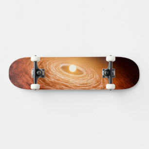 Datenträger von Material umgeben Star Fu Orionis. Skateboard