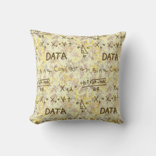 Datenwissenschaft und Statistik Muster Dekorativ Kissen