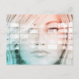 Datenwissenschaften und Analytik als Abstrakt Postkarte