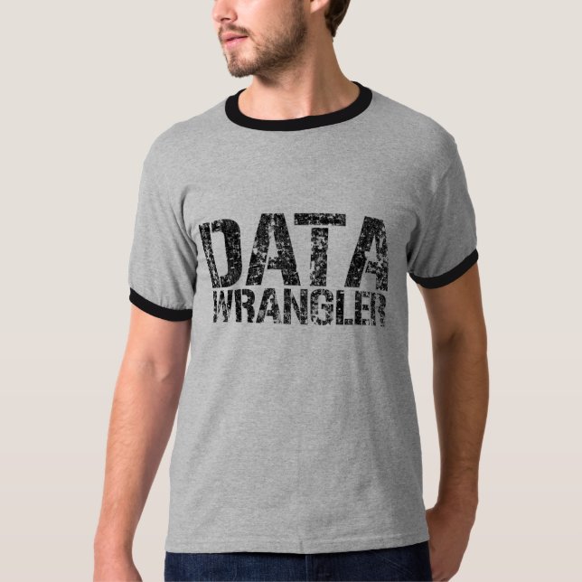 DATENwrangler-Wecker T - Shirt (Vorderseite)
