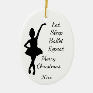 Datierte Weihnachtsfeier Schlafballett Wiederholun Keramik Ornament