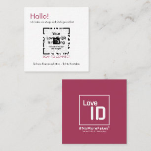 Dating Karte - RED - QR - PURE Collection