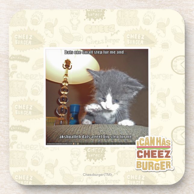 Dats ein kleiner Schrittpelz ich Untersetzer (Vorderseite)