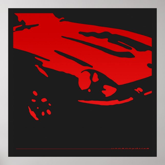 Datsun 240Z Detail - Red Poster (Vorne)