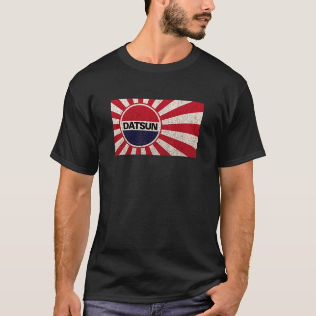 Datsun Vintag aufgehende Sonne Klassisch T-Shirt (Vorderseite)