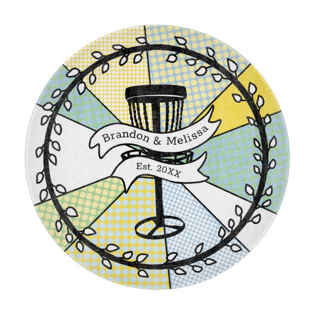 Datum der Personalisierten Einführung von Disk Gol Schneidebrett (Vorderseite)