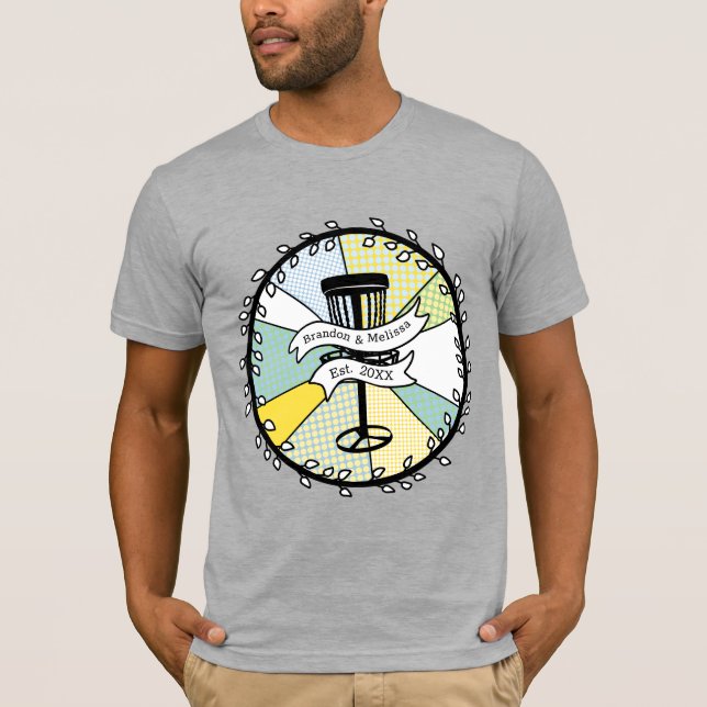 Datum der Personalisierten Einführung von Disk Gol T-Shirt (Vorderseite)