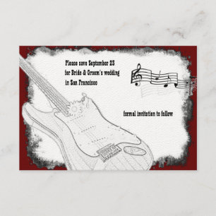 Datum der Rett der elektronischen Gitarre Save The Date