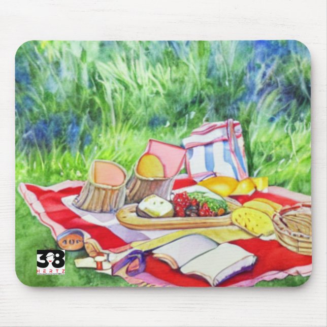 Datum der Wasserfarbe Mousepad (Vorne)