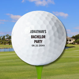 Datum des Bachelor-Parteinamens Golfball