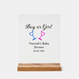 Datum des Datums des Beginns des Beginns eines Bab Acrylschild