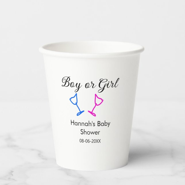 Datum des Datums des Beginns des Beginns eines Bab Pappbecher (Vorderseite)