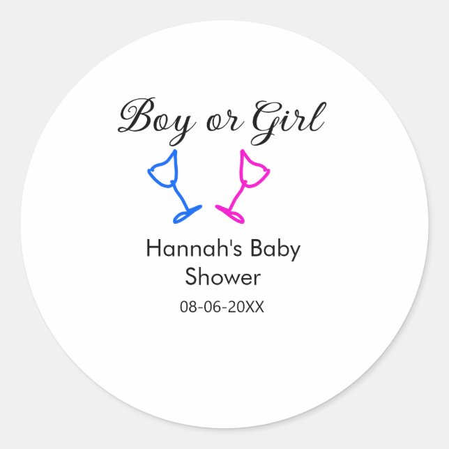 Datum des Datums des Beginns des Beginns eines Bab Runder Aufkleber (Vorderseite)