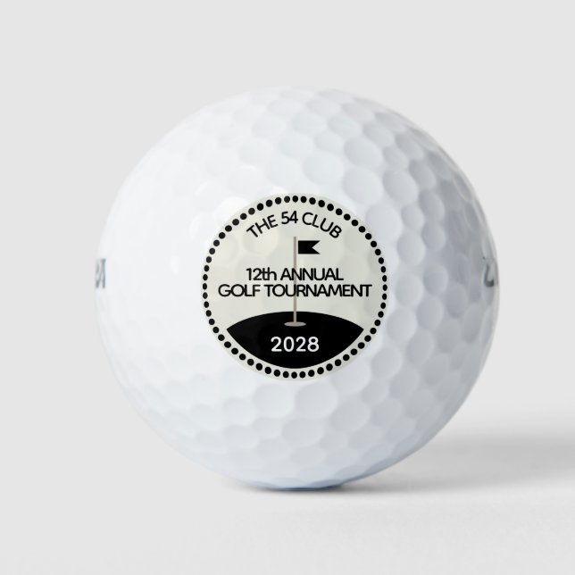 Datum des Golf Equipment Club Golfball (Vorderseite)