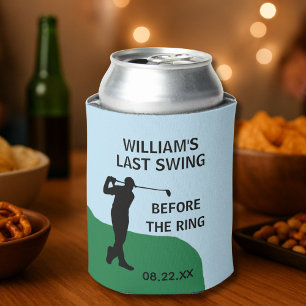 Datum des letzten Swing des Bachelor-Party-Golfers Dosenkühler