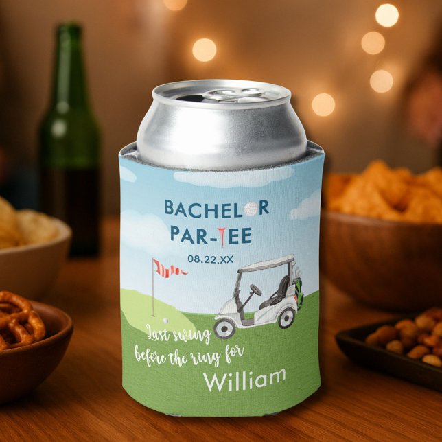 Datum des letzten Swing des Bachelor-Party-Golfers Dosenkühler (Von Creator hochgeladen)