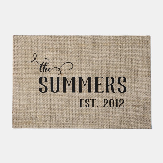 Datum des personalisierten benutzerdefinierten Nac Fußmatte (Vorderseite)