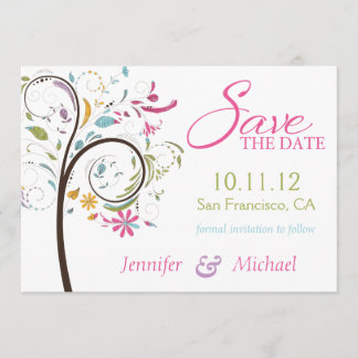 Datum Doodle Tree Save The Date