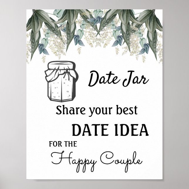Datum Jar Blume Poster (Vorne)