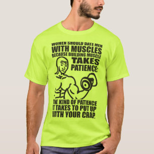 Datum Männer mit Muskeln - Funny Bodybuilding T-Shirt