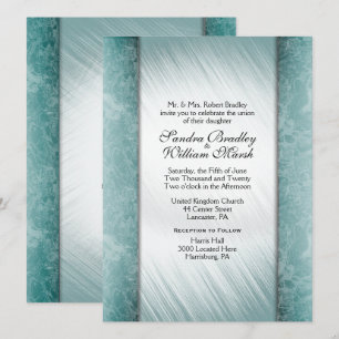 Datum Marmorsäulen Minze Hochzeitseinladungen Einladung
