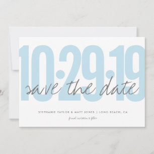 Datum merken, Hochzeit, Foto auf der Rückseite, bl Save The Date