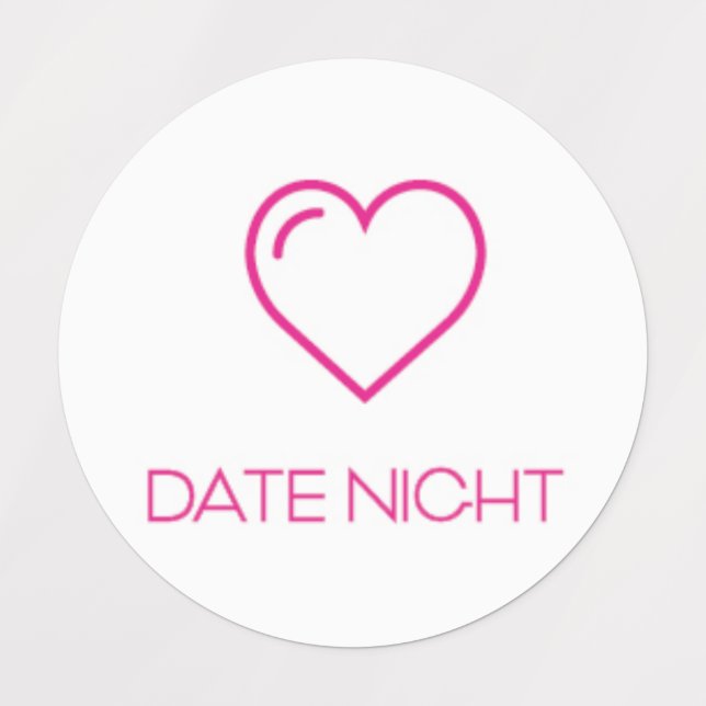 Datum Night Planner / Organisationsaufkleber / Lab Etiketten (Design 1)
