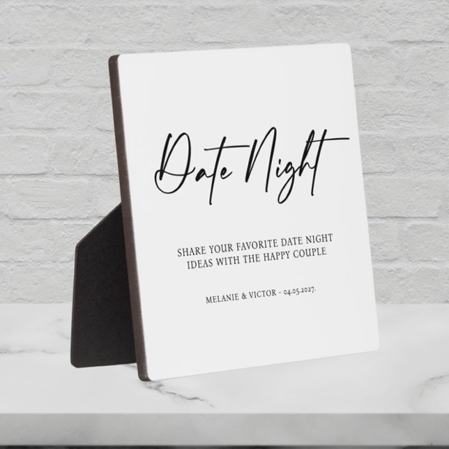 Datum Night Wedding Sign Fotoplatte (Von Creator hochgeladen)