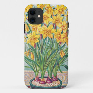 Datum RSVP Blumen Osterglocke gelb vintage Case-Mate iPhone Hülle