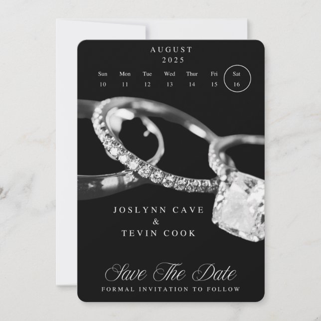 Datum speichern - Kalender markieren Save The Date (Vorderseite)