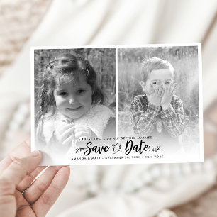 Datum speichern, Kinder heiraten, Foto Save The Date