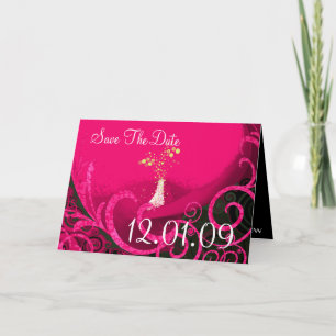 Datum speichern Rasberry Cala Lily Postkarte