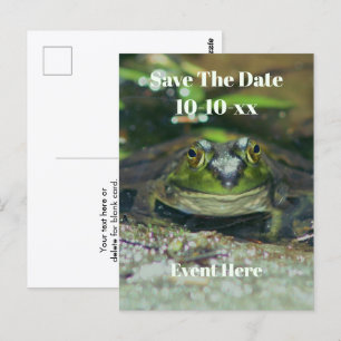 Datum Speichern Süßer Frosch Natur Postkarte