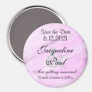 Datum speichern Veilchen Aquarell Magnet