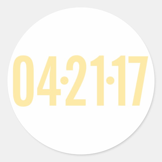 Datum Umschlag Aufkleber (Vorderseite)