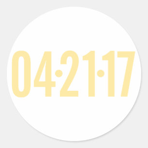 Datum Umschlag Aufkleber