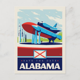 Datum vormerken Alabama Einladungspostkarte
