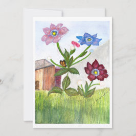 DATUM VORMERKEN - Aquarell-Gemälde-Einladung Save The Date