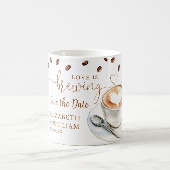 Datum Vormerken - Liebe ist im Anflug Kaffeetasse (Mittel)