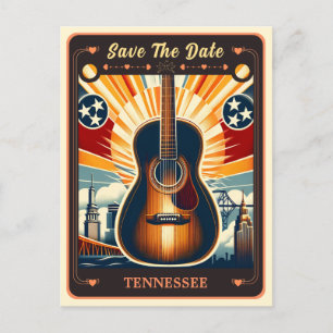 Datum vormerken Tennessee-Einladungspostkarte Postkarte